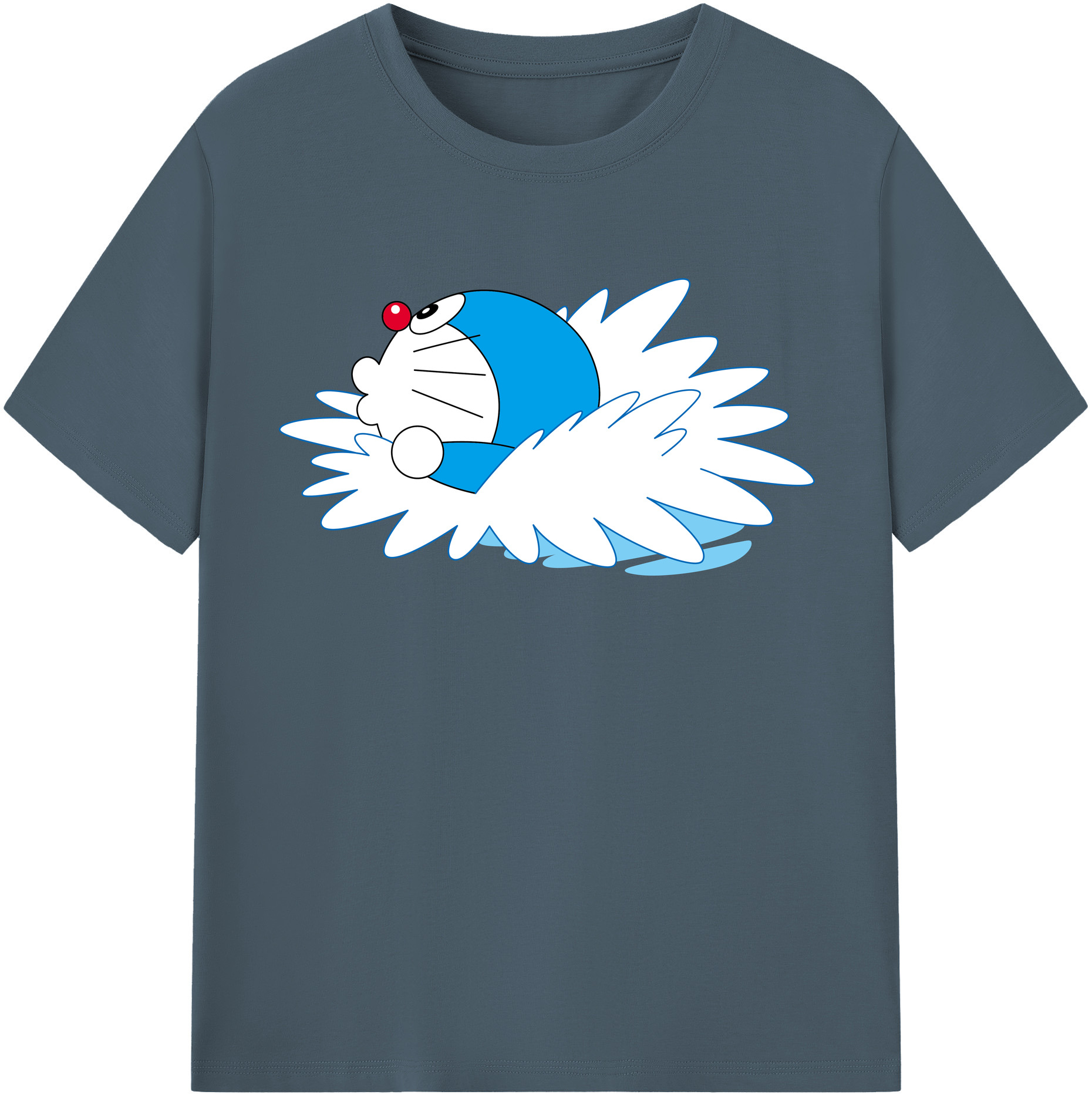 （画像用） ドラえもん Doraemon 綿100％半袖Tシャツ（フロントプリント）